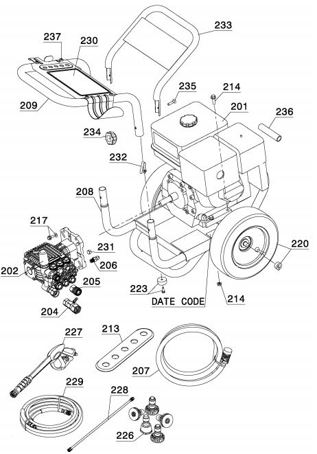 DPW4240 replacement parts